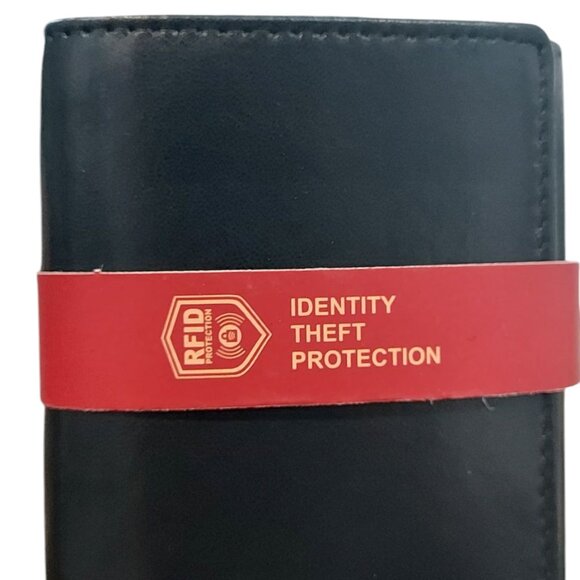 Men's Genuine Leather Wallet with RFID Black - Picture 7 of 8